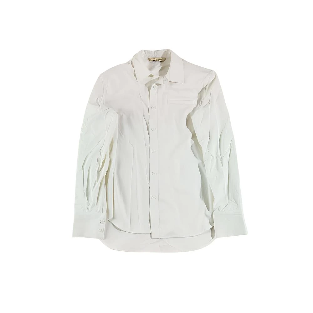 266【瑕疵不退不换】白色衬衫有肩垫薄款/宽松版22