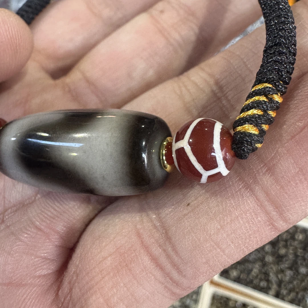 【E452】天珠虎牙手绳 14*30mm 左右男女同款