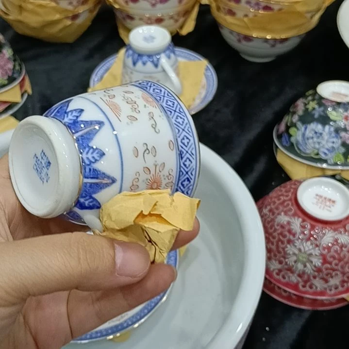 用***7陶瓷咖啡杯两套景德镇