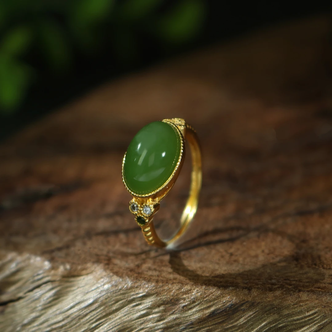 凰一品 碧玉戒指s925