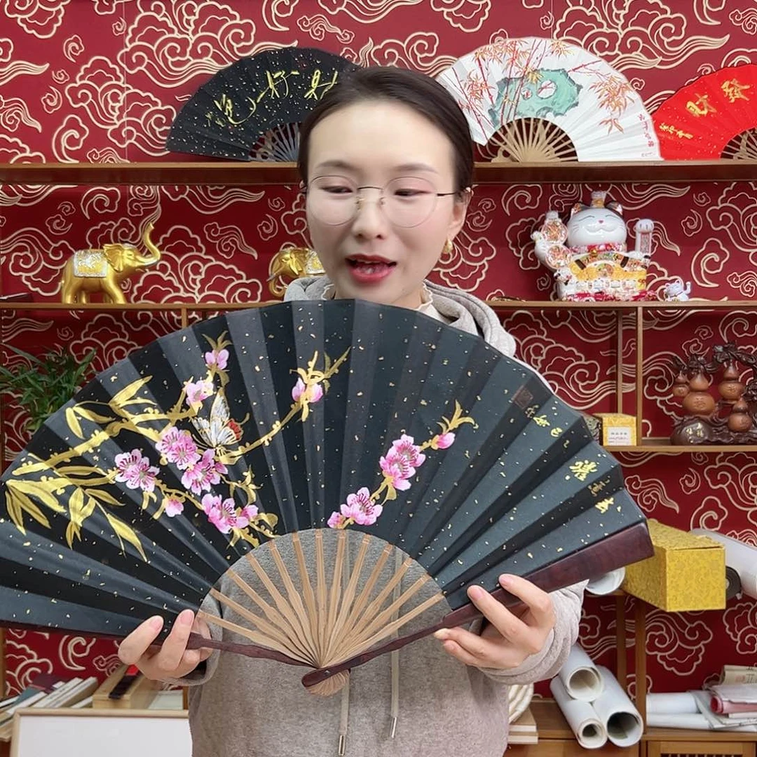 书法书法 10寸 红檀 手写手绘 默认粘好