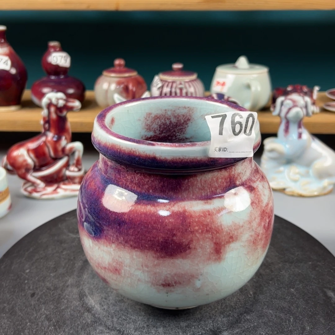 瓷片微瑕香炉纯手工