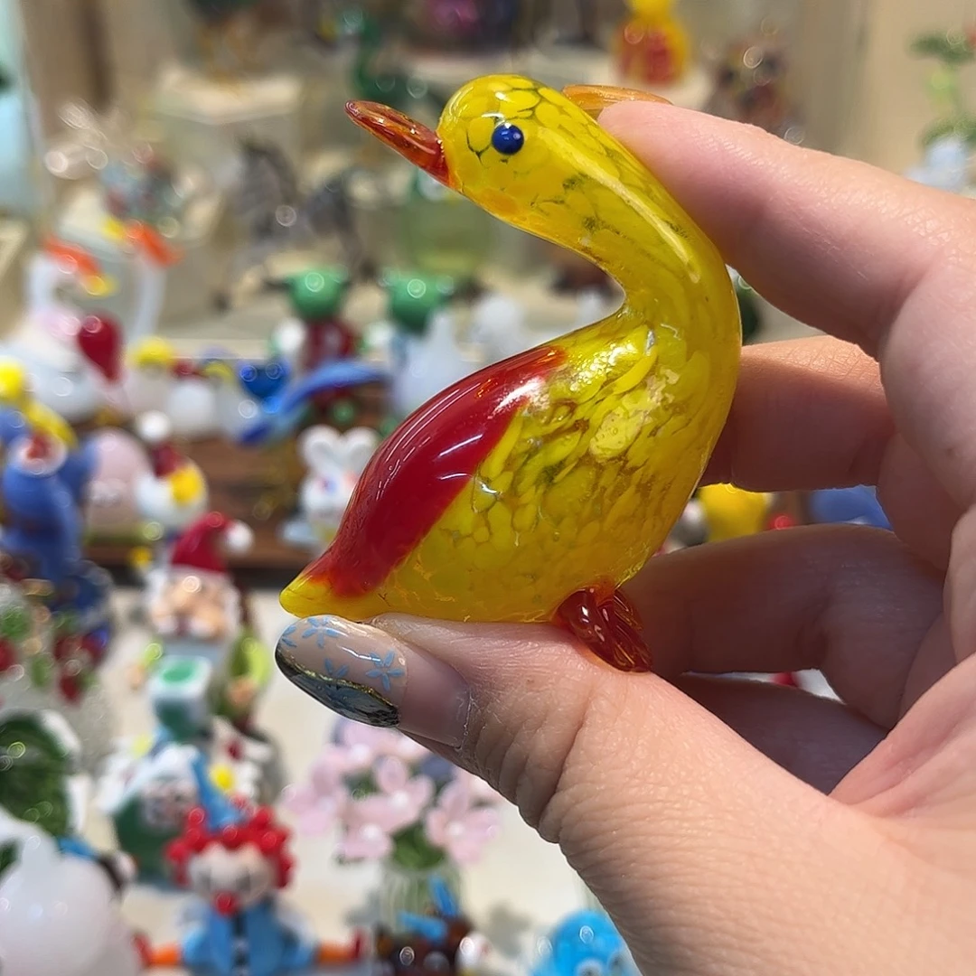 琉璃手工艺品小鸭子