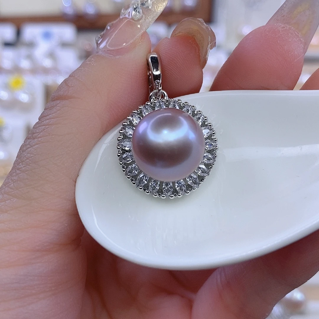 颈饰合金淡水珍珠