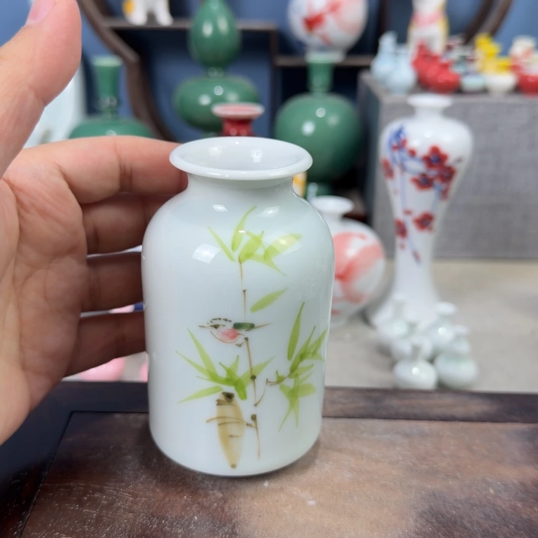 陶瓷手工小花器摆件
