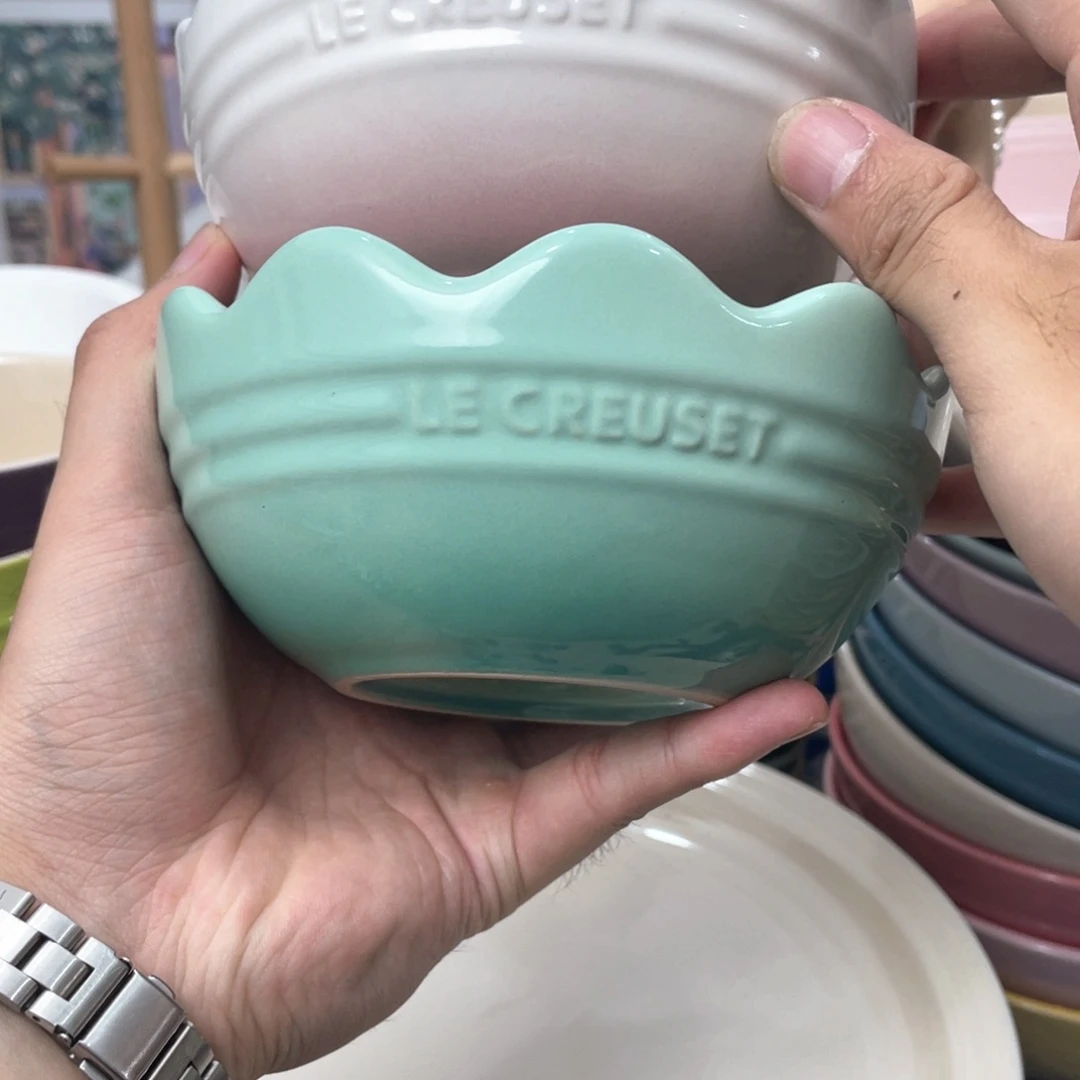 瓷片微瑕2个花边碗