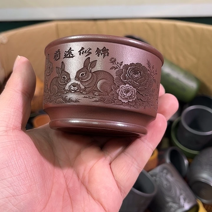 茶杯紫砂全手工紫砂主人杯