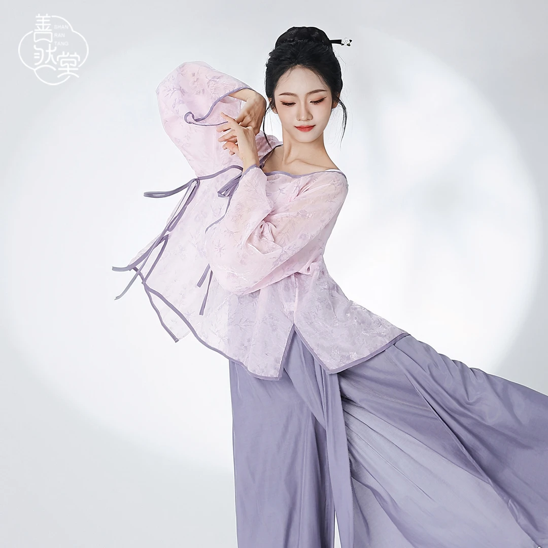 善然堂2025夏新款古典舞开衫飘逸仙气纱衣上衣国风艺考练功服装