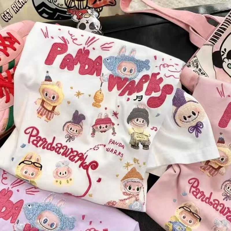 【6-1彩】2025纯棉男女同款纯棉T恤短袖t恤男女夏季ins潮牌潮