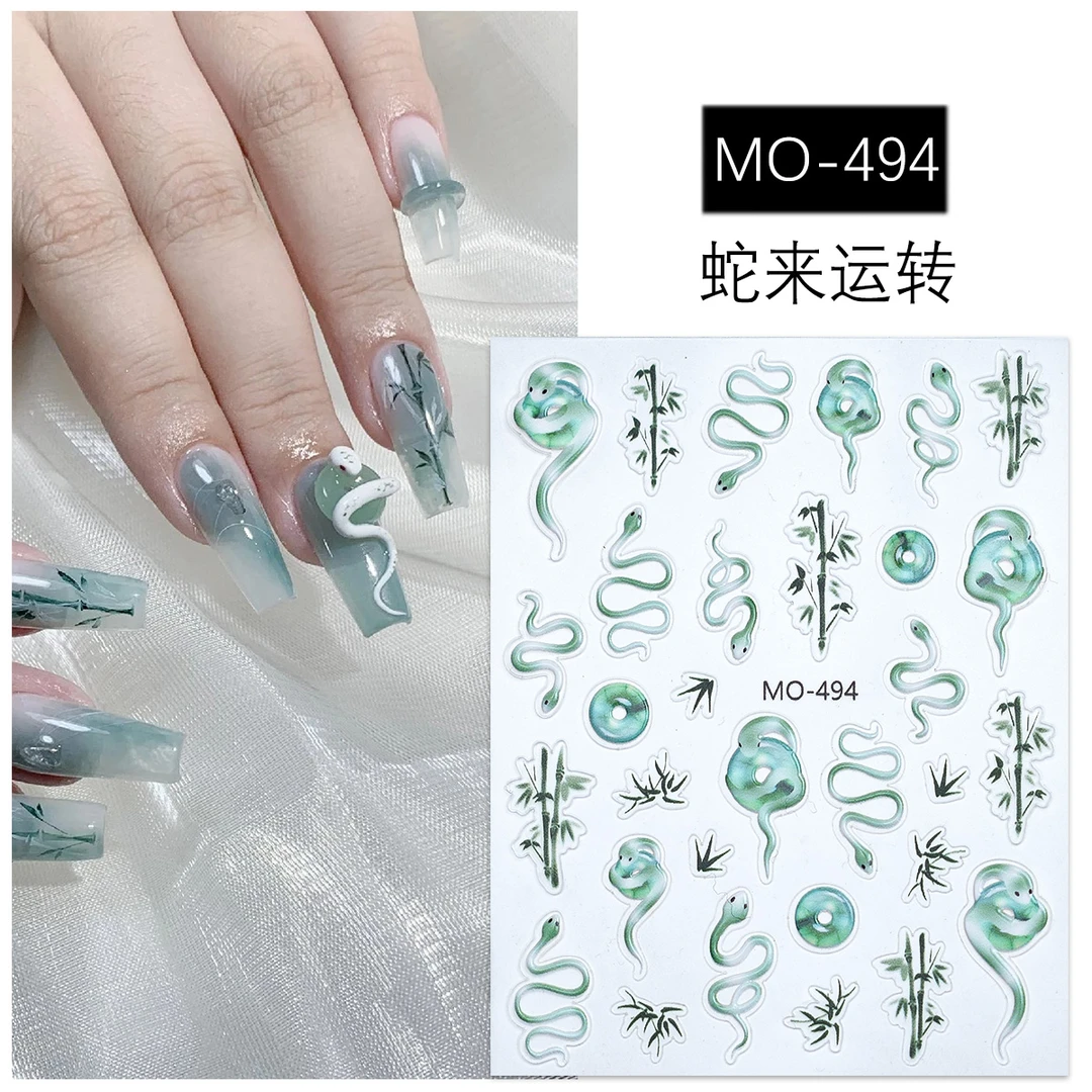 新款穿戴甲贴纸，下单多张备注链接编码