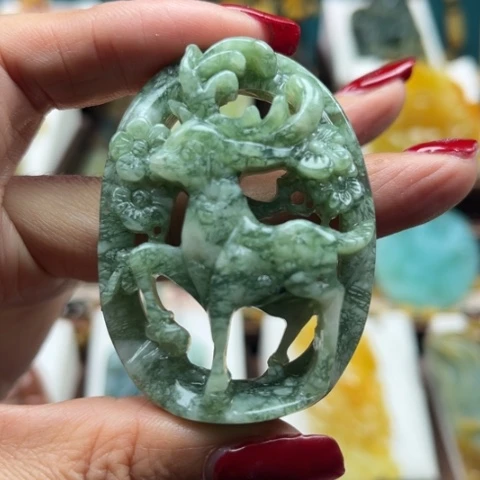 岫玉挂件未镶嵌挂件