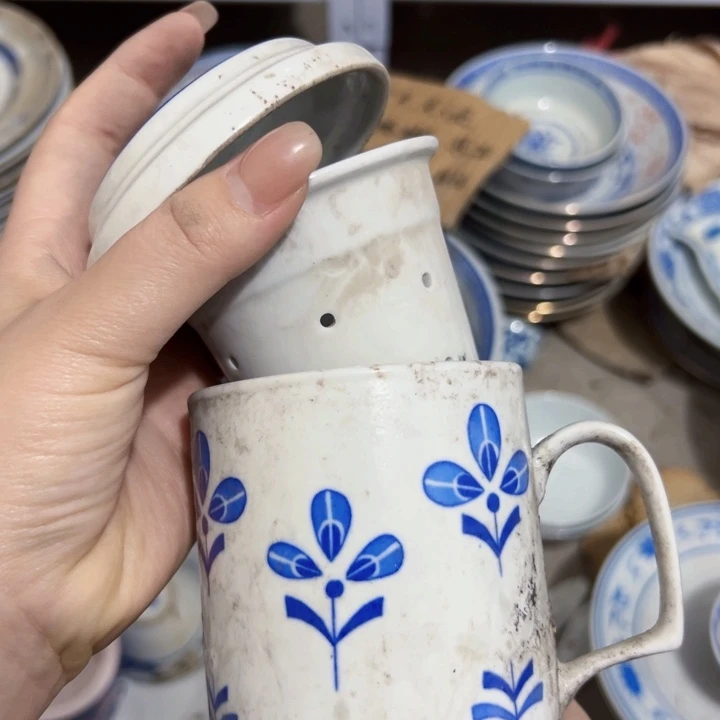 景德镇陶瓷高温瓷办公杯微瑕