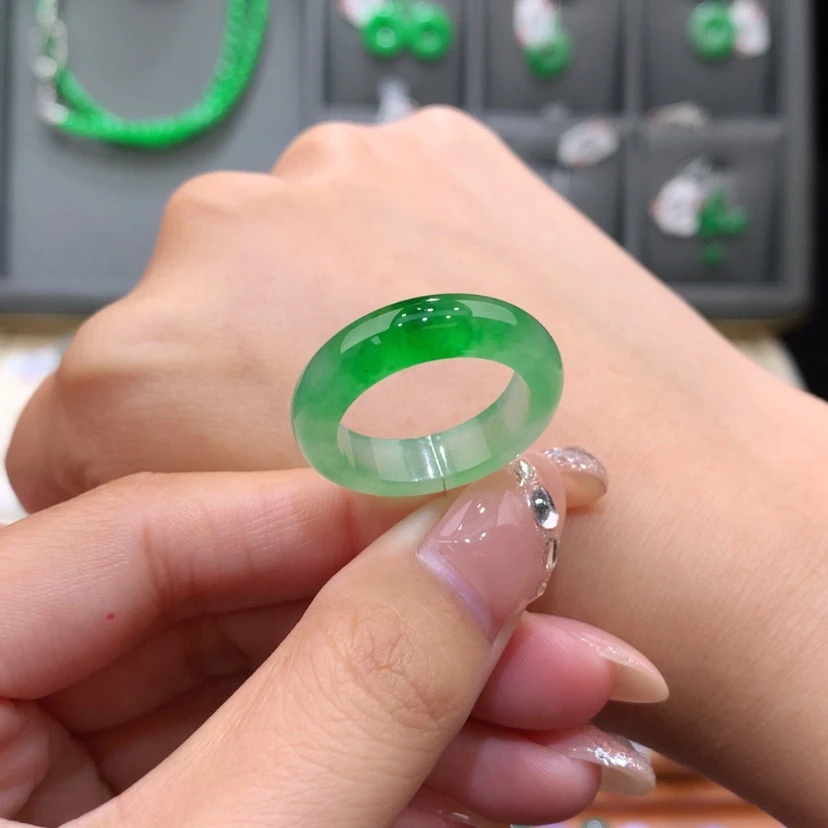 【闪购商品】未镶嵌戒指翡翠17-18号