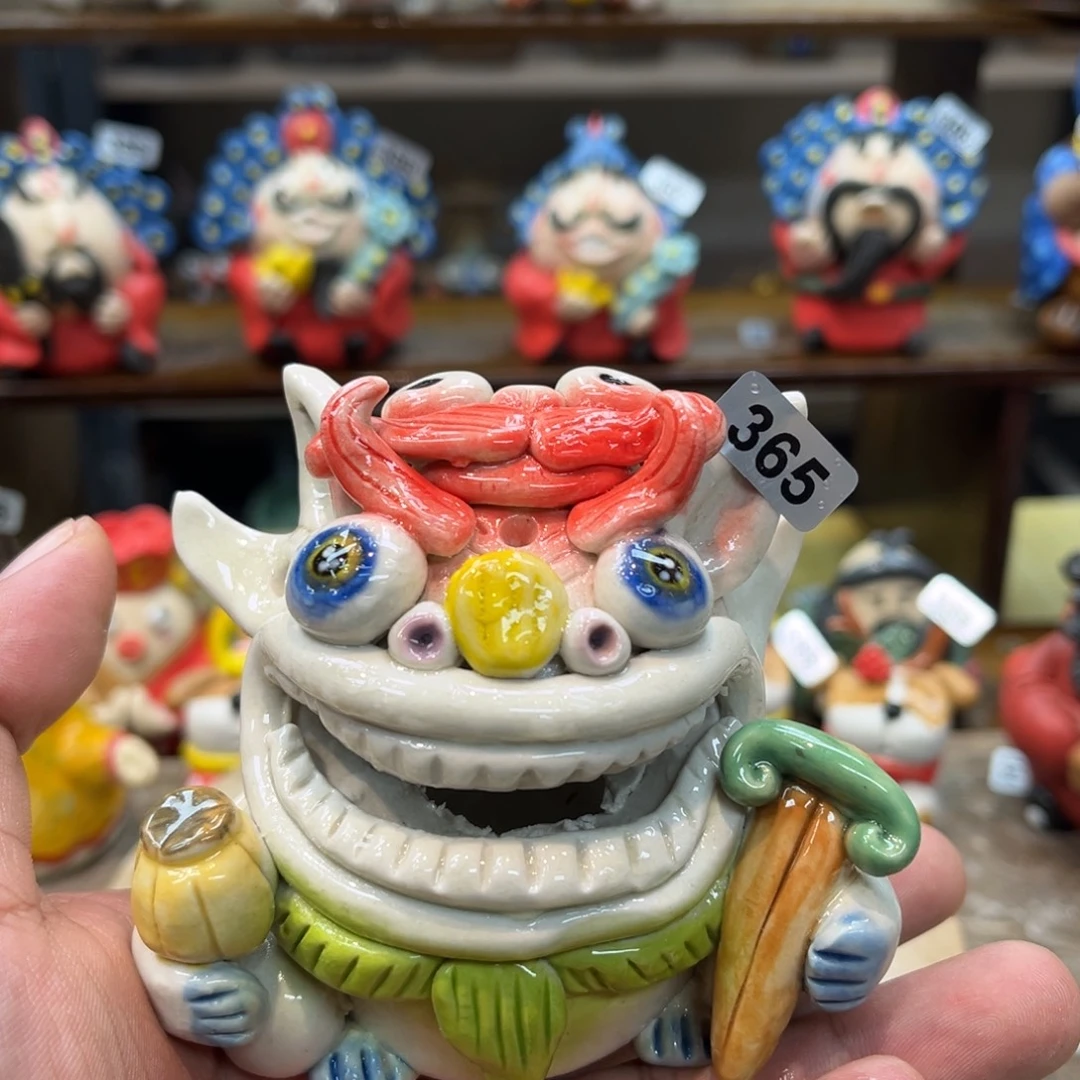 摆件纯手工抽象陶瓷摆件365