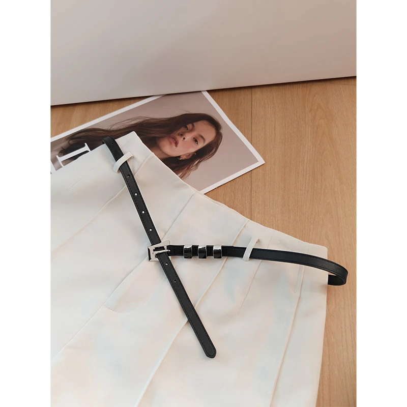 【现货】A美洋MEIYANG 连环扣腰带【商场同款】 牛皮革简约装饰皮带 R