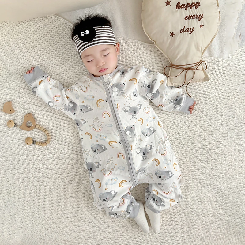 婴儿睡袋春秋四季通用儿童睡袋防踢被6宝宝睡袋睡袋0-1岁婴儿专用
