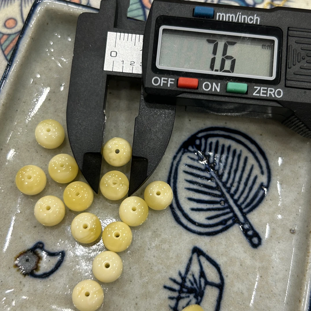 蜜蜡老型珠配件一颗发货花色好看多样性发其一