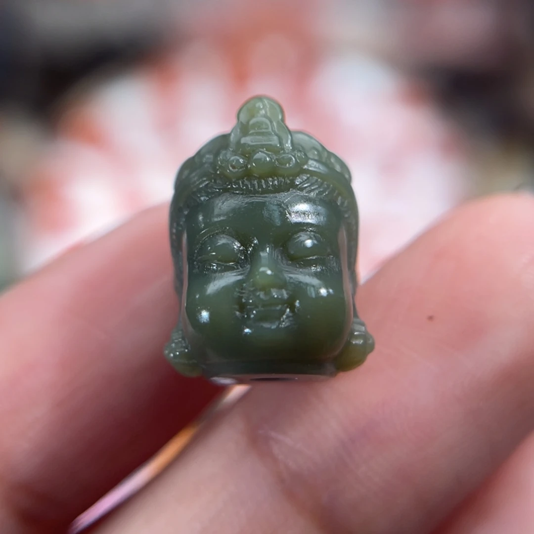 玛瑙/玉髓未镶嵌宝宝观音 11.4x14mm