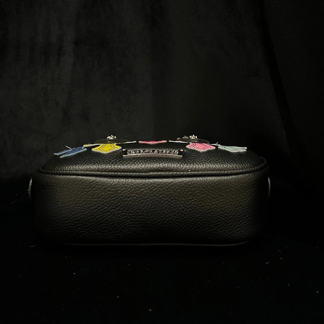 COCO DICV2025新款高端定制时尚女包 双面5十字球 黑色