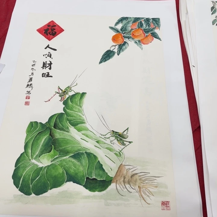 国画花鸟的翅膀和翅膀是一样