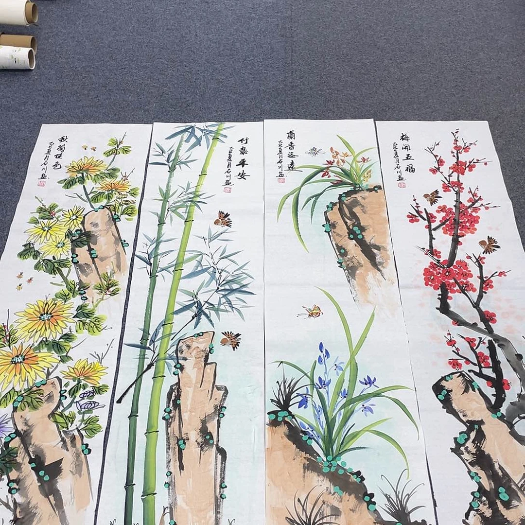 国画作品小姐姐放漏…