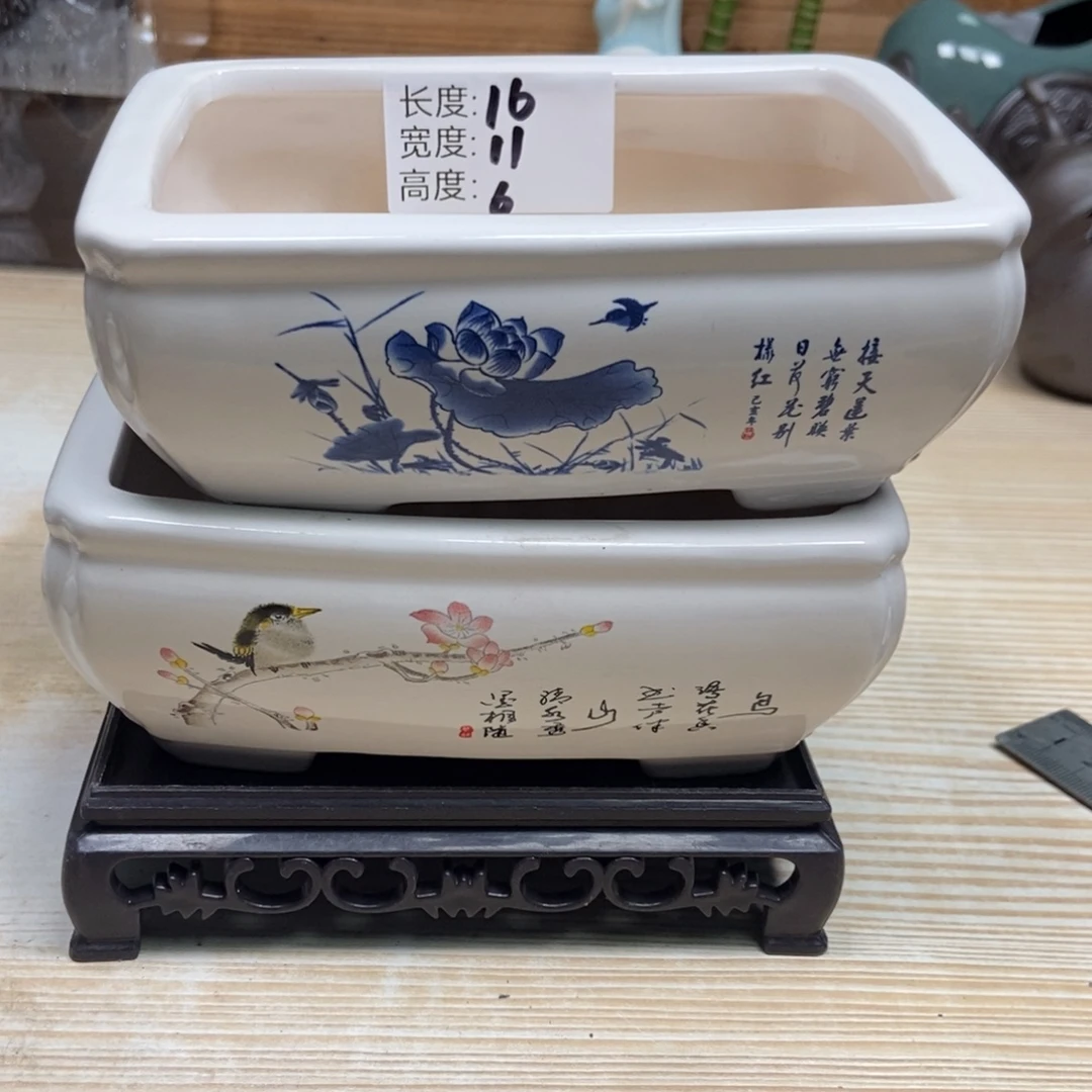 瓷片陶瓷花盆陶瓷艺术