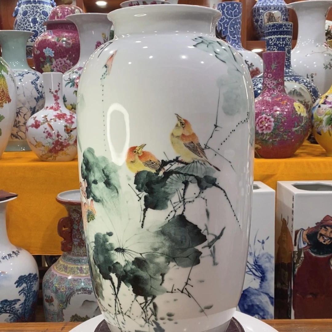 摆件@***?景德镇陶瓷冬瓜瓶