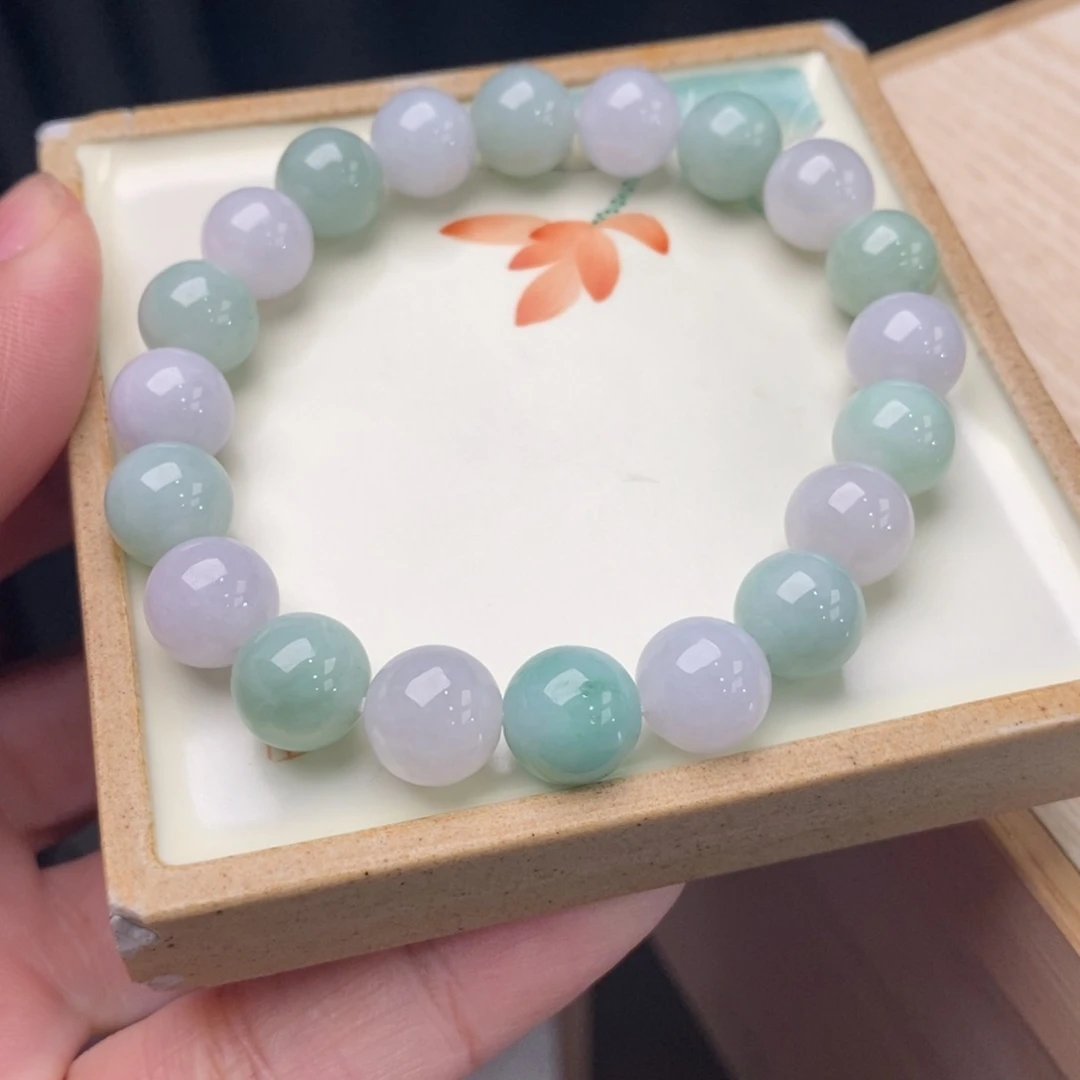 翡翠手链未镶嵌天然翡翠手串6666