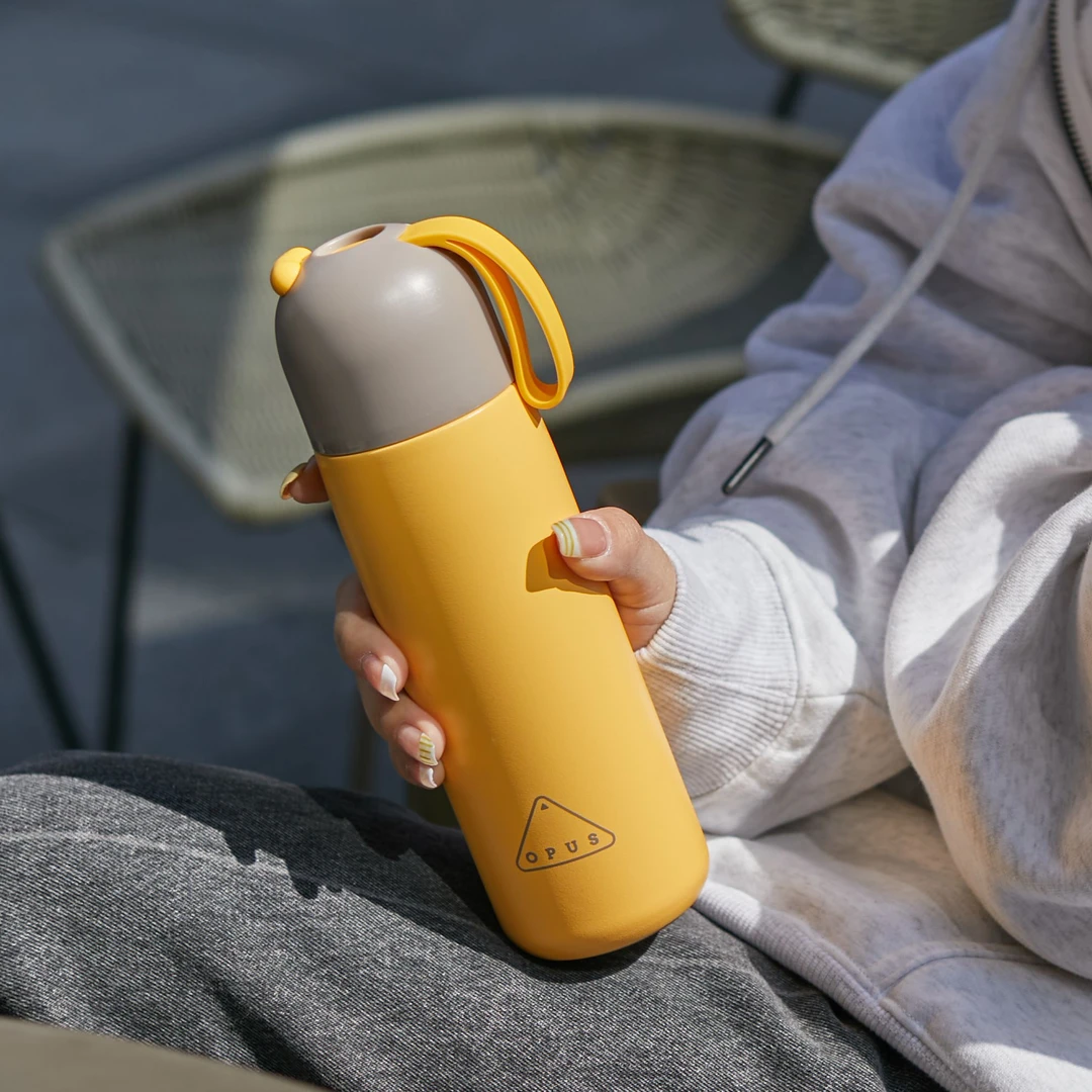 【OPUS】保温杯陶瓷内胆双盖便携防漏随行户外运动泡茶水杯子学生