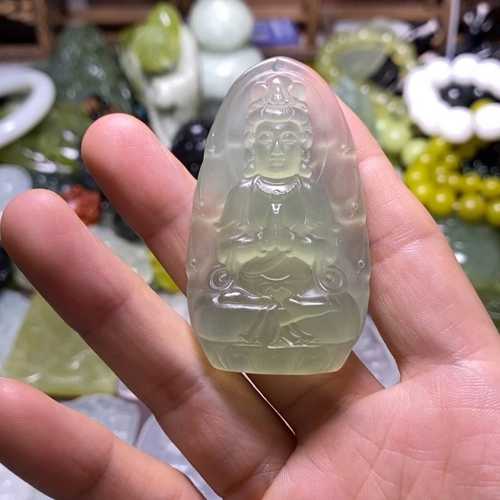岫玉未镶嵌岫玉颈饰
