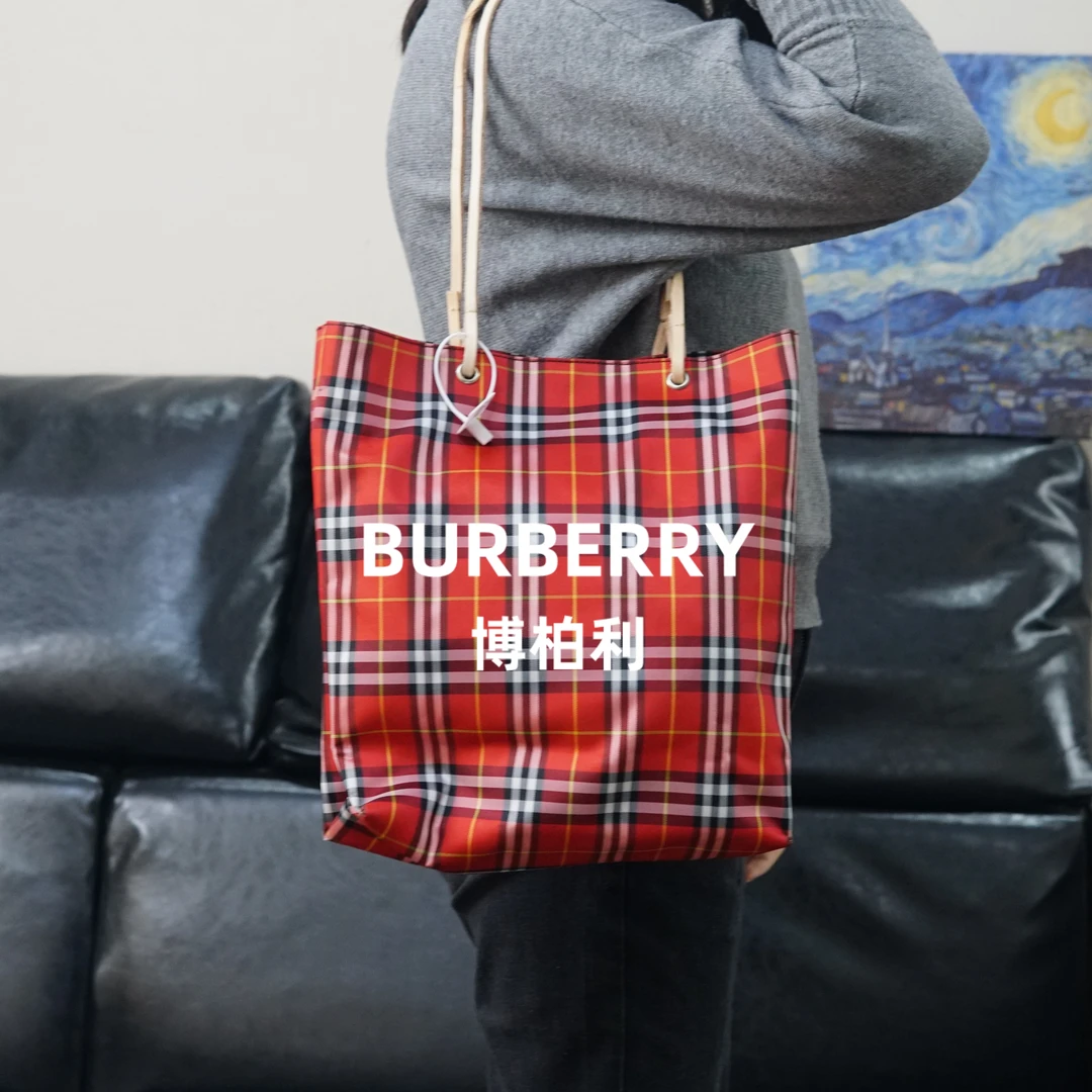 95新 BURBERRY/博柏利 巴宝莉 格纹单肩包/AR02523012/3012