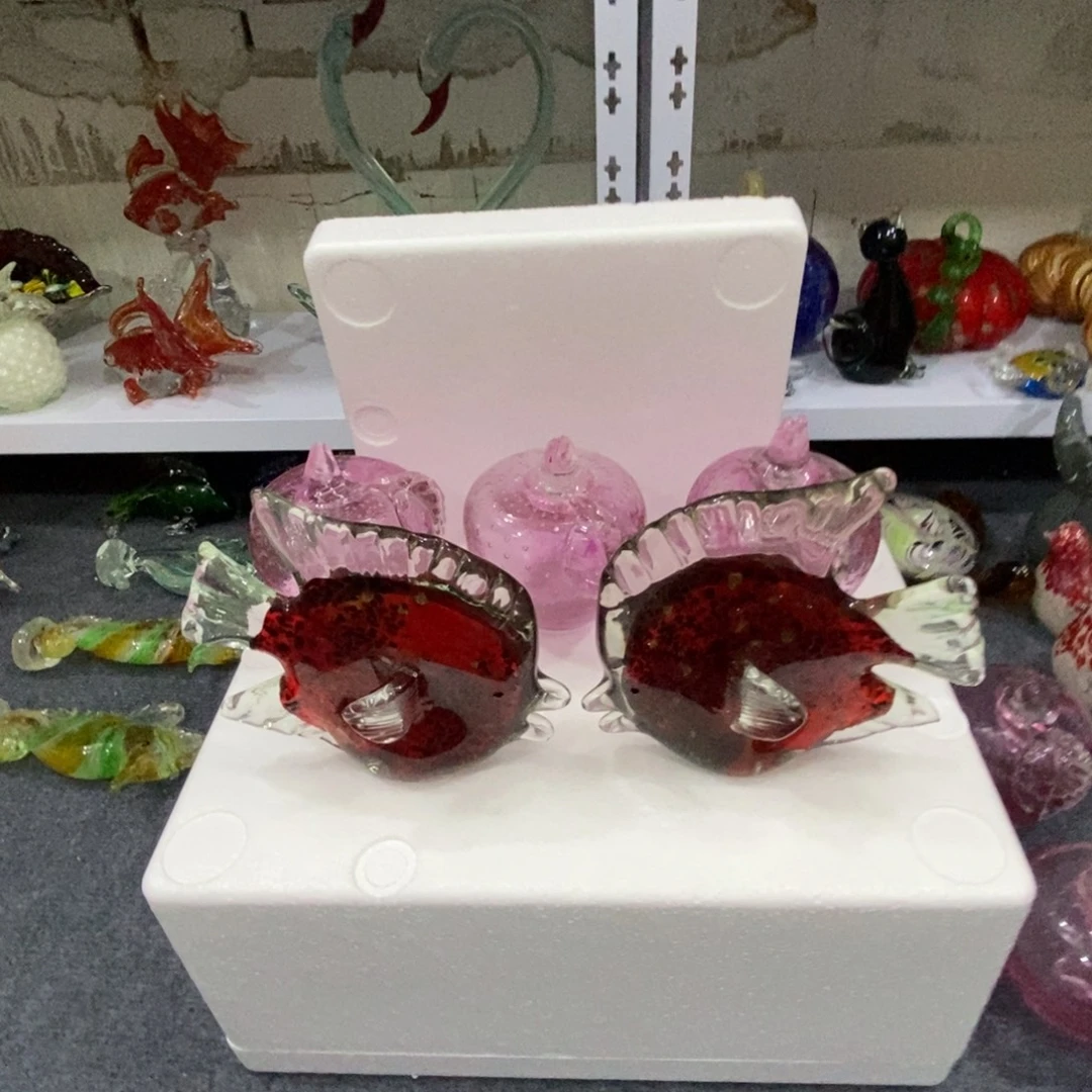 安***伞琉璃微瑕苹果5个➕多宝鱼一对