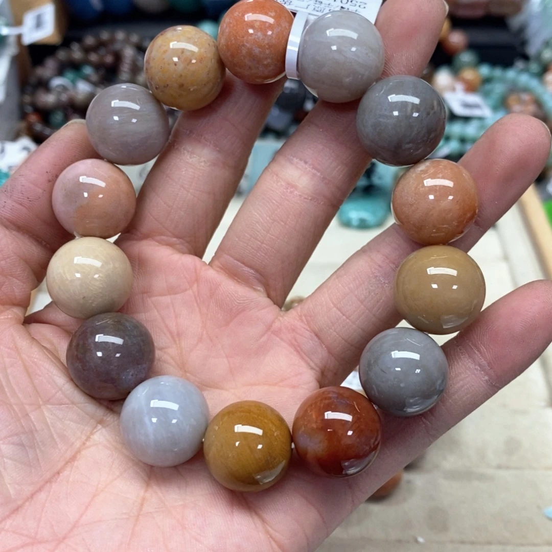 硅化珊瑚（珊瑚玉）手链未镶嵌阿*235