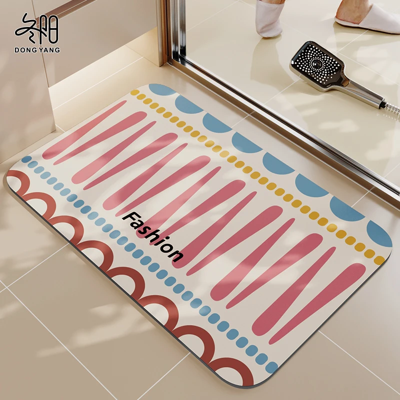 卫生间地垫2025新款洗手间地垫硅藻泥吸水垫厕所垫子浴室防滑脚垫