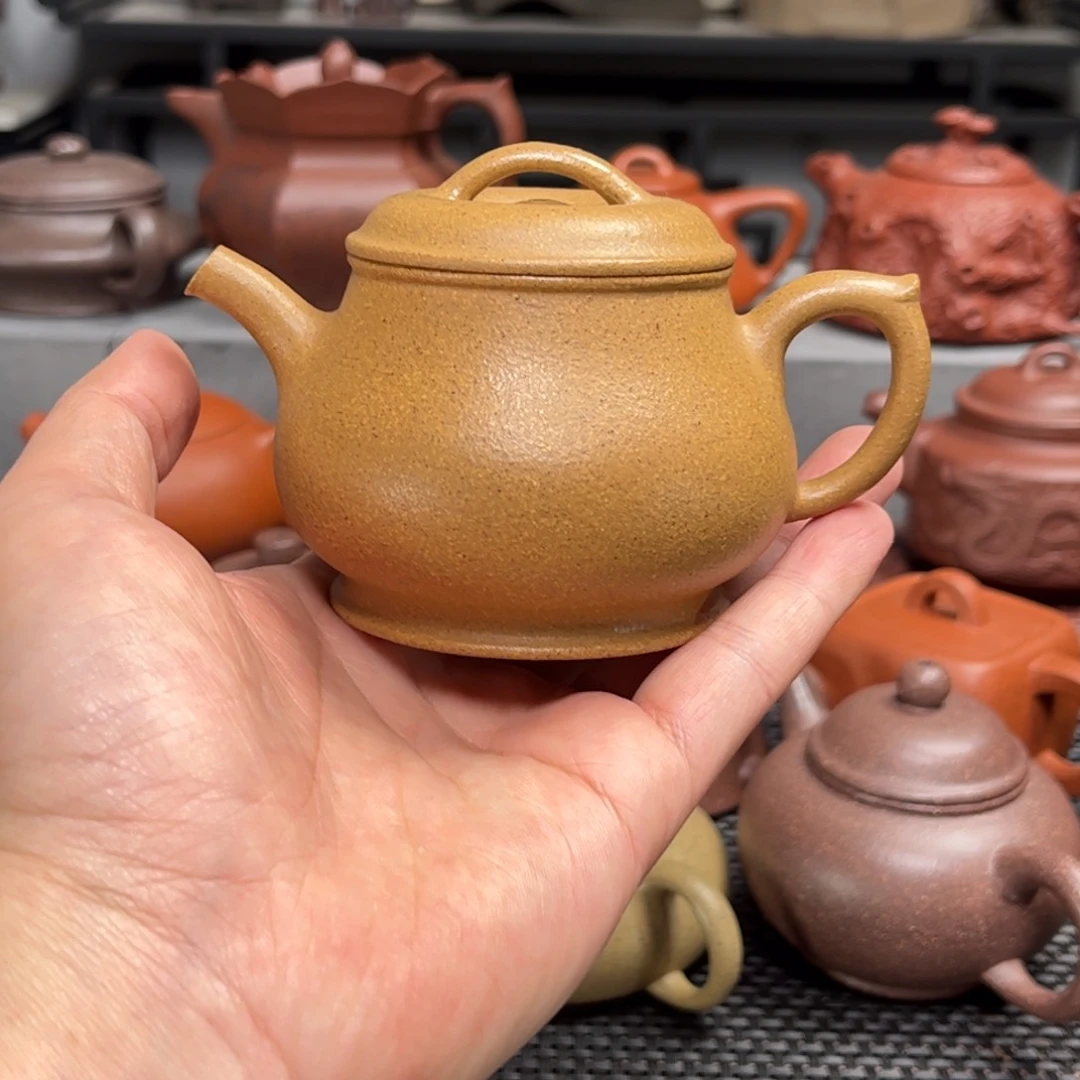 紫砂茶壶薛*成紫砂艺术茶具套装黄金段