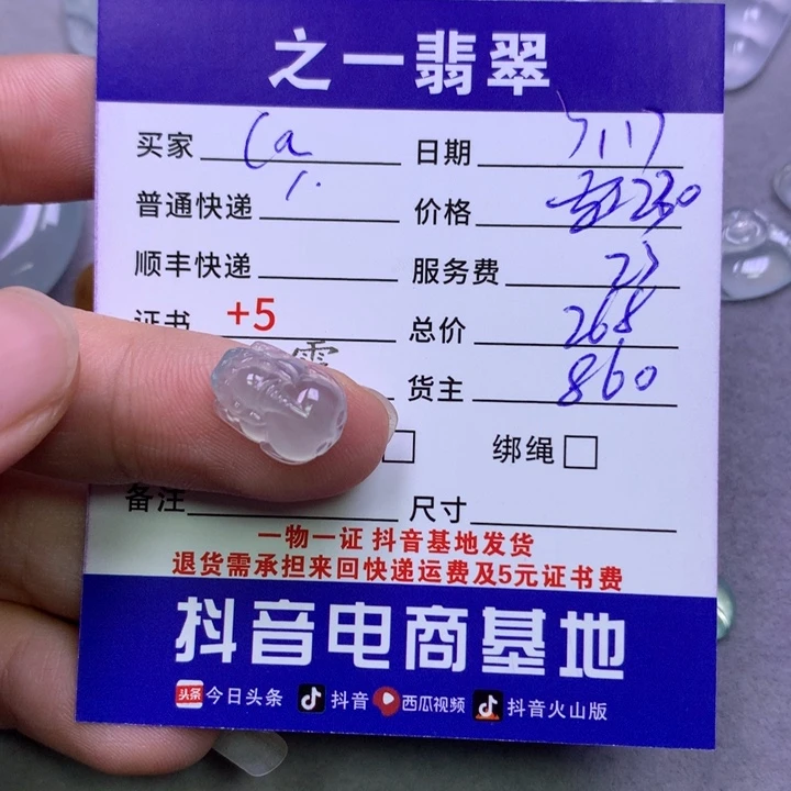 翡翠未镶嵌颈饰c***y翡翠