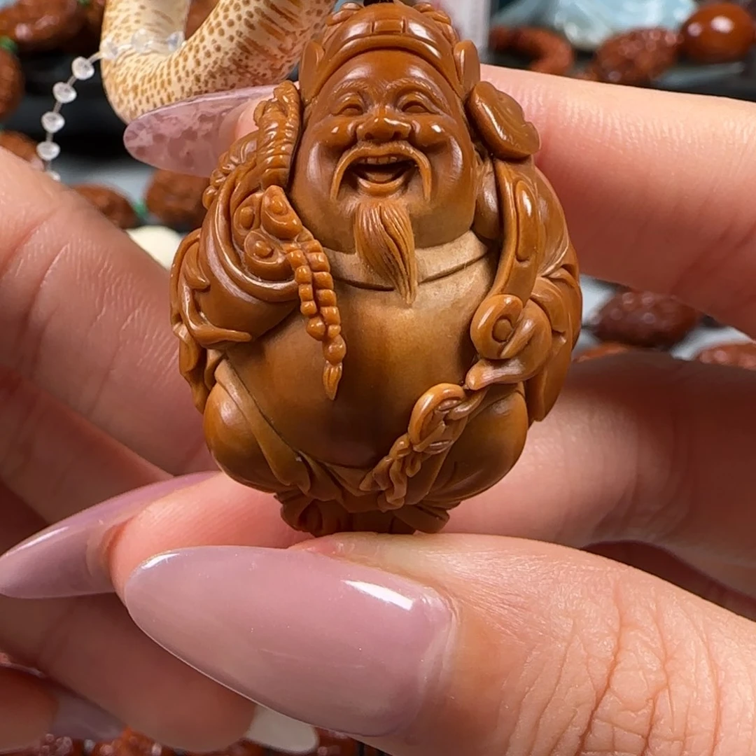 手串橄榄核油核八宝财神单籽