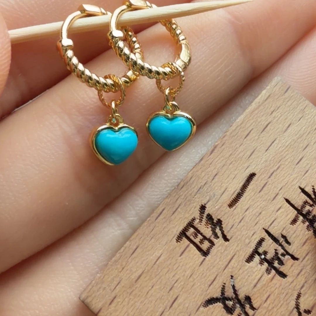 绿松石银S925镶嵌颈饰