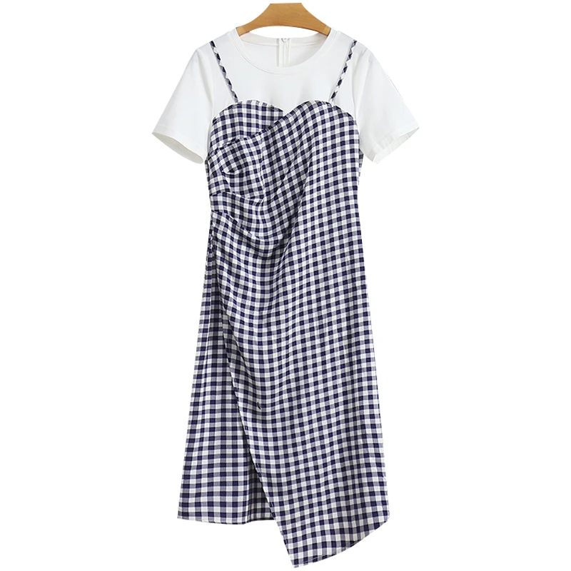 L5073-伍莎服饰云仓百搭时尚新款连衣裙#RKF46L030
