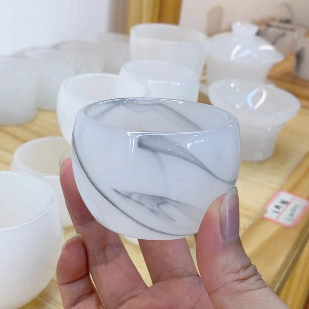 琉璃手工艺品水墨客杯