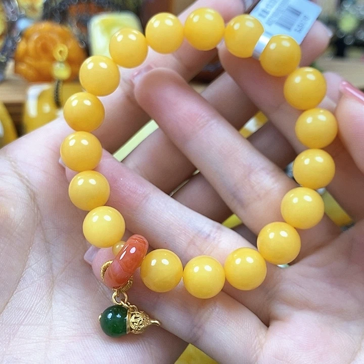 未镶嵌琥珀手链手链