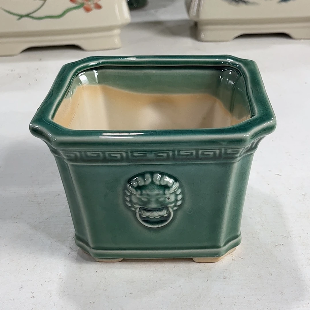 口径  12*9.5厘米陶瓷绿植多肉微瑕花盆