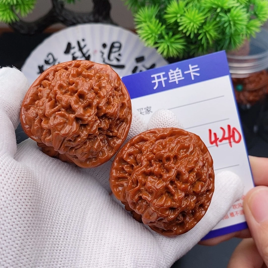文玩核桃把件43官帽440