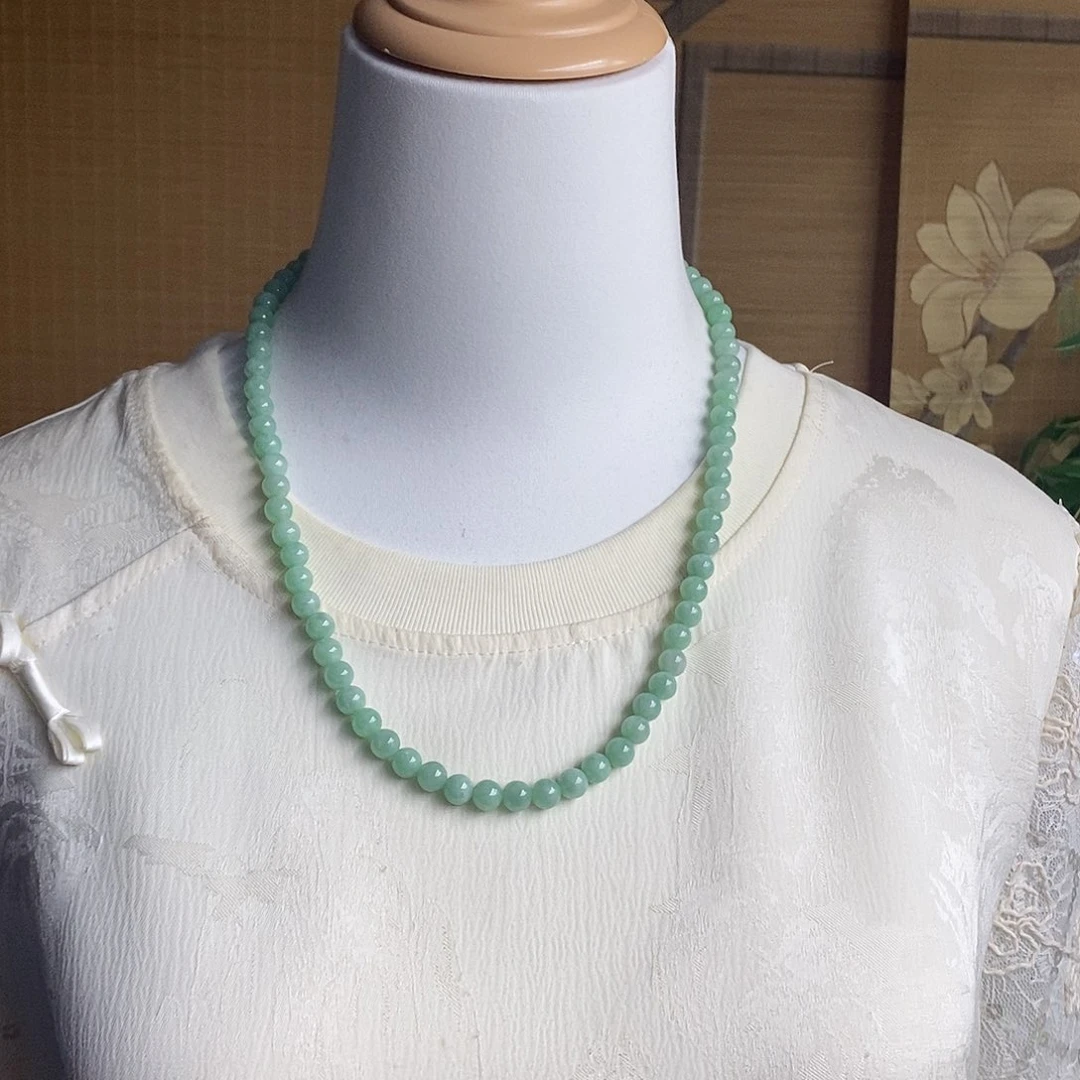 翡翠未镶嵌项链项链