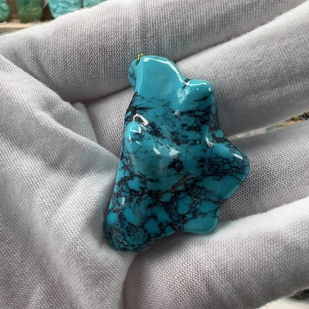 未镶嵌绿松石随形25.9mm