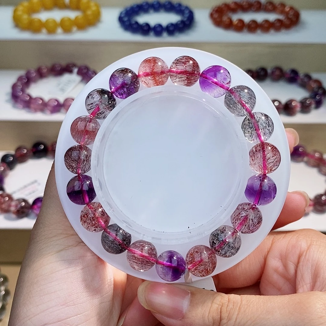 水晶手链未镶嵌黑加仑10