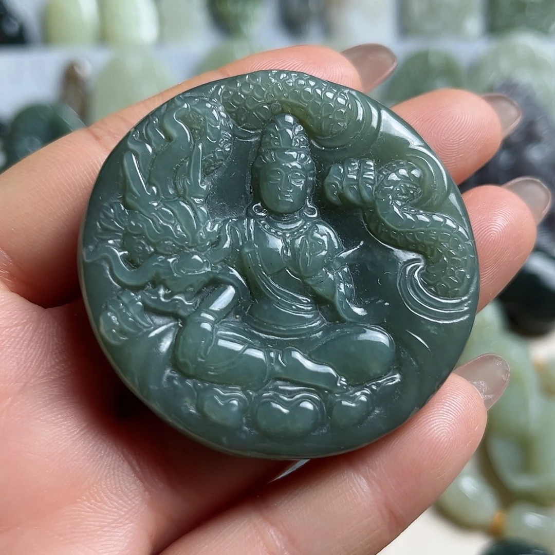 和田玉未镶嵌挂件