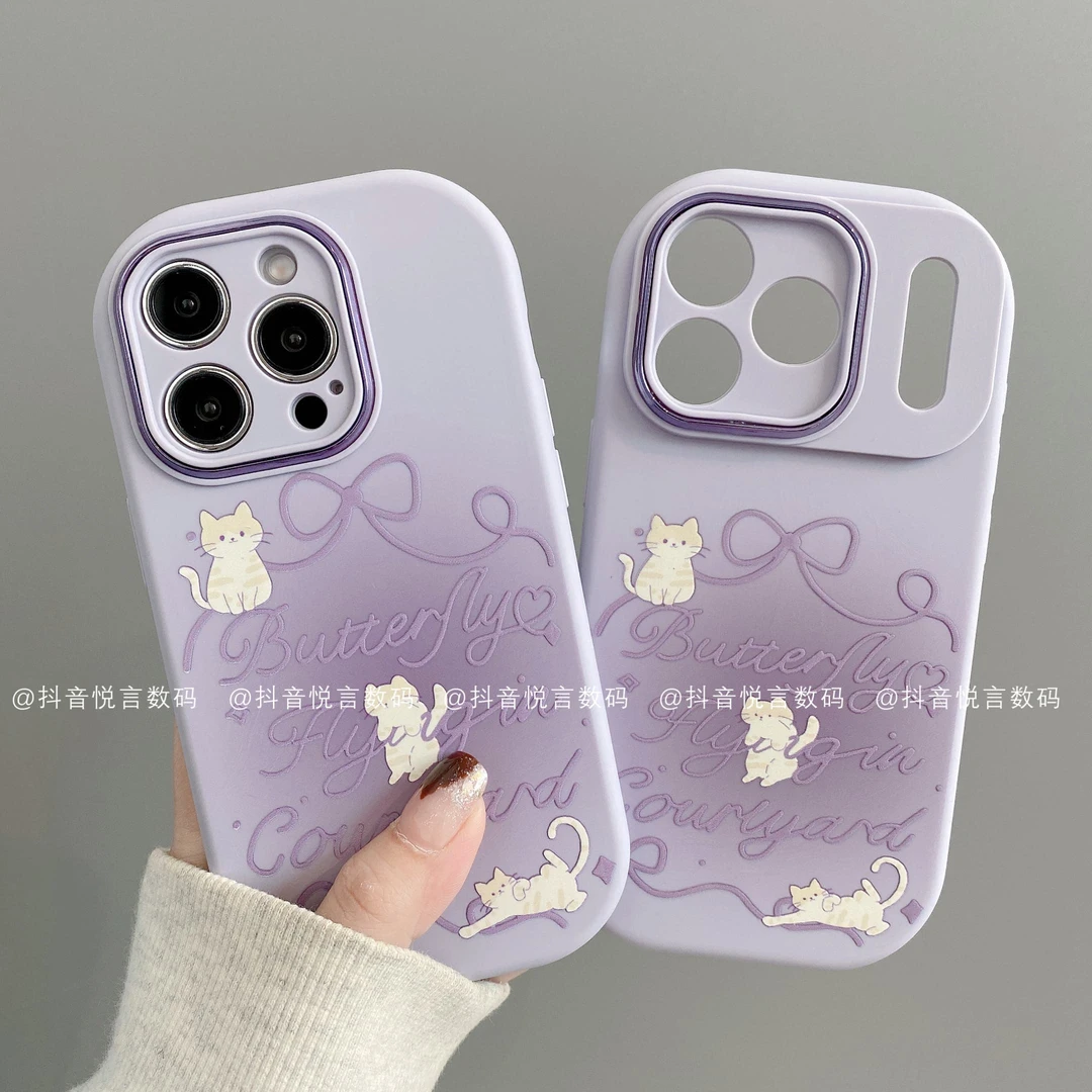 小胖妹适用iphone17promax苹果16手机壳15/14/13/12华为蝴蝶结猫