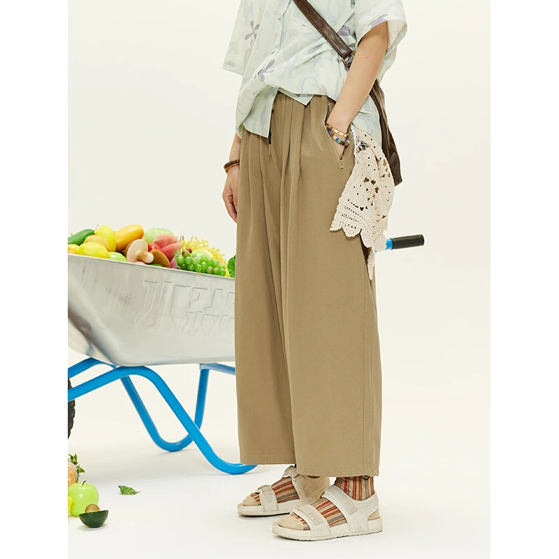 hothorse/火山马10079#HK177【一四六】直筒休闲宽松百搭春夏休闲裤