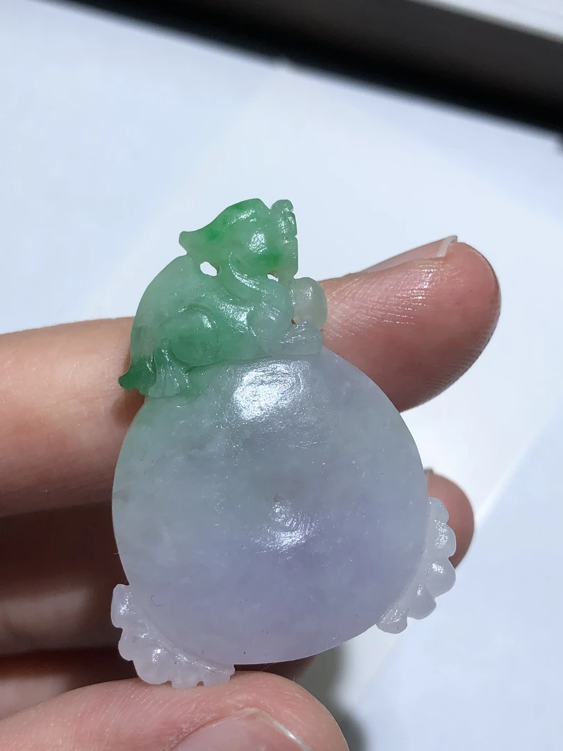 缅甸翡翠A货挂件【毛货定制未抛光无鉴赏期】